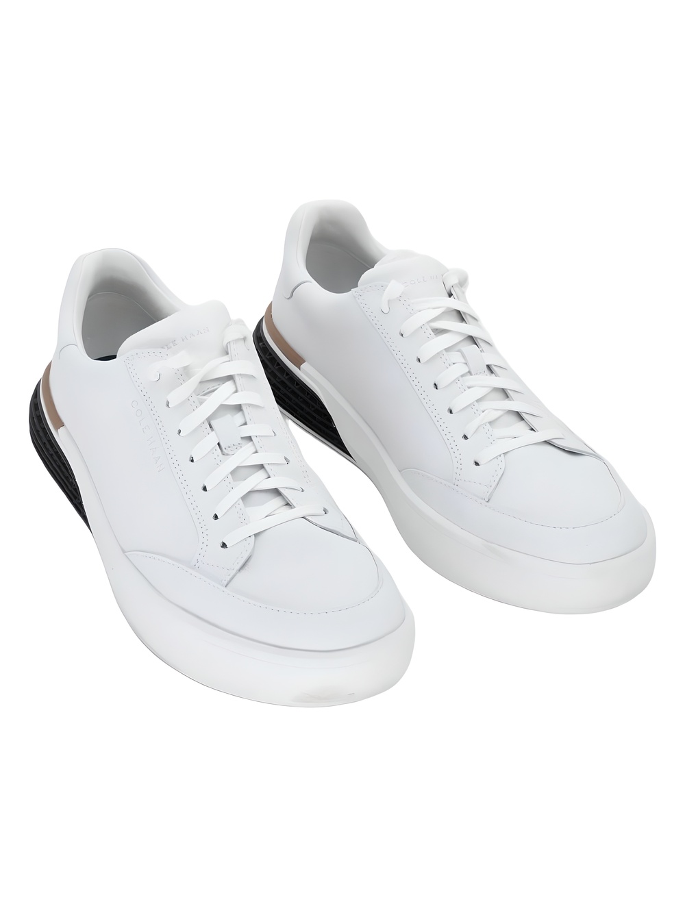Cole Haan Mens GrandPr Halfcourt Skyweave Sneakers White Black Size 9M